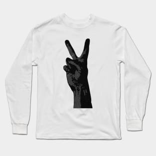 two fingers of peace Long Sleeve T-Shirt